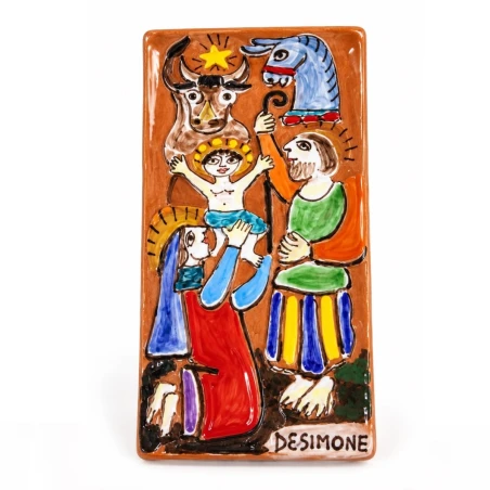 Christmas Bas-relief Crib 18 cm Christmas Bas-relief Crib 18 cm